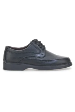 Marmaduke 01 Schwarze Schnürschuhe aus echtem Leder