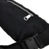 Marsupio nero trapuntato con tasche zip Indigeno metropolitano 8200-A
