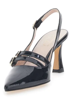 Mary Jane Dekolleté in schwarzer Farbe Pittarello Glam 3591