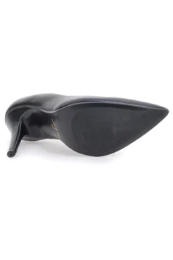 Mattschwarze Pumps, Absatz 11 cm, hergestellt in Italien, Pittarello Love 3478