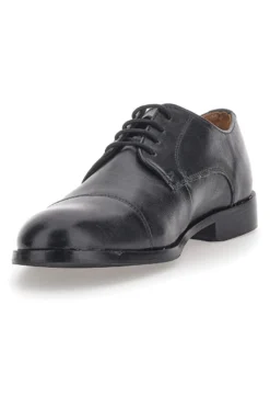 Max Dillan 566 schwarze Schnürschuhe aus echtem Leder