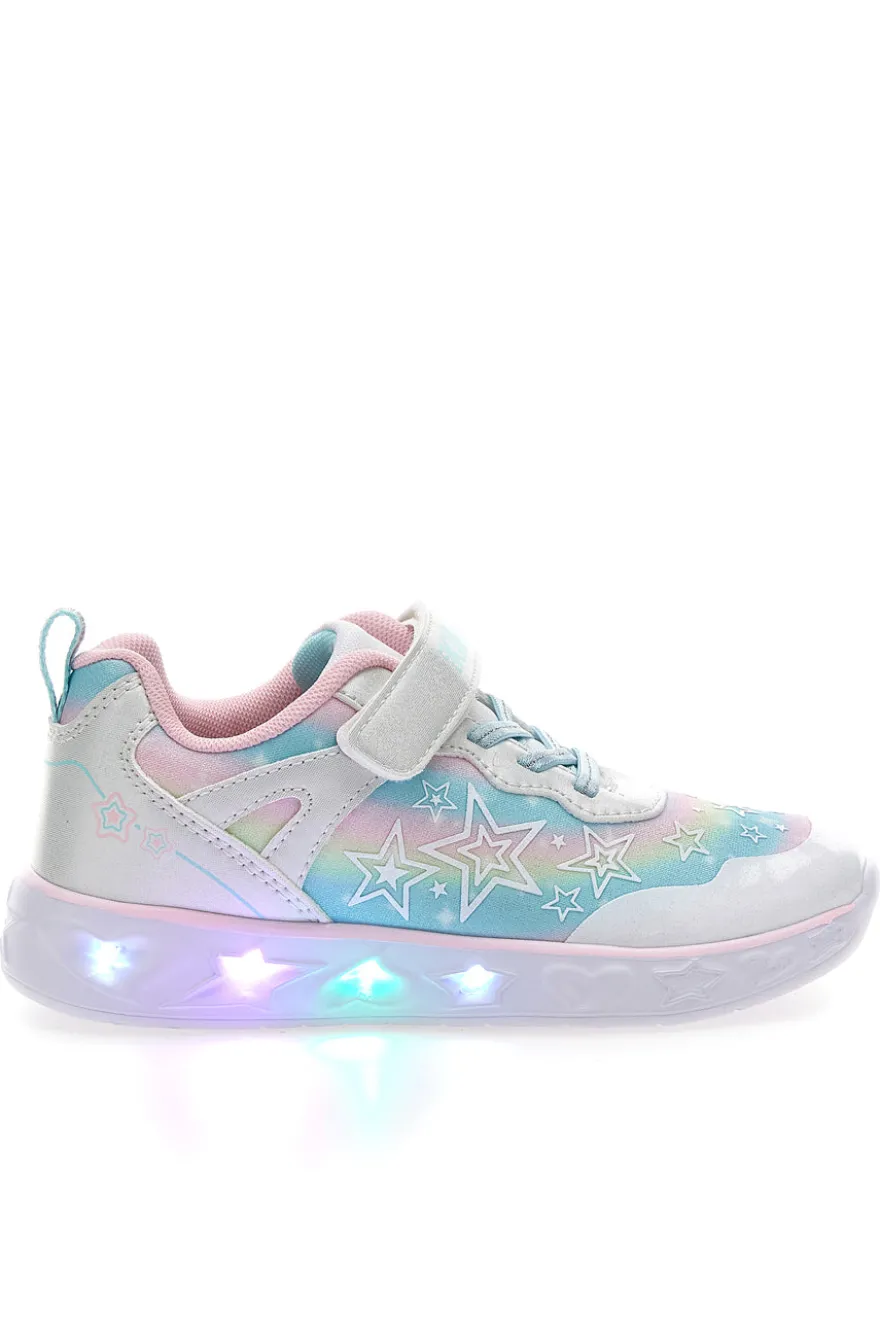 Mehrfarbige Schuhe mit Lichtern und Riemen Pitt Kinder 11325