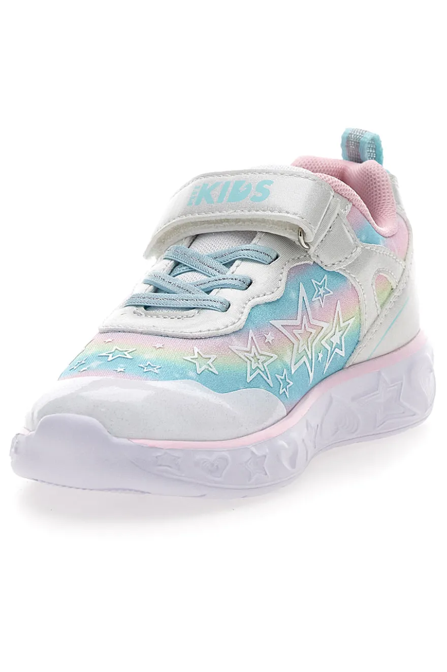 Mehrfarbige Schuhe mit Lichtern und Riemen Pitt Kinder 11325