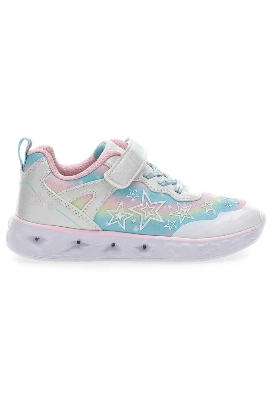Mehrfarbige Schuhe mit Lichtern und Riemen Pitt Kinder 11325