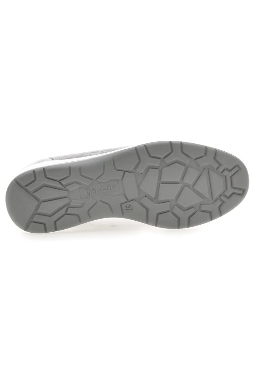 Mocassini Argento con Tomaia in Mesh e Platform INBLU 41 IC