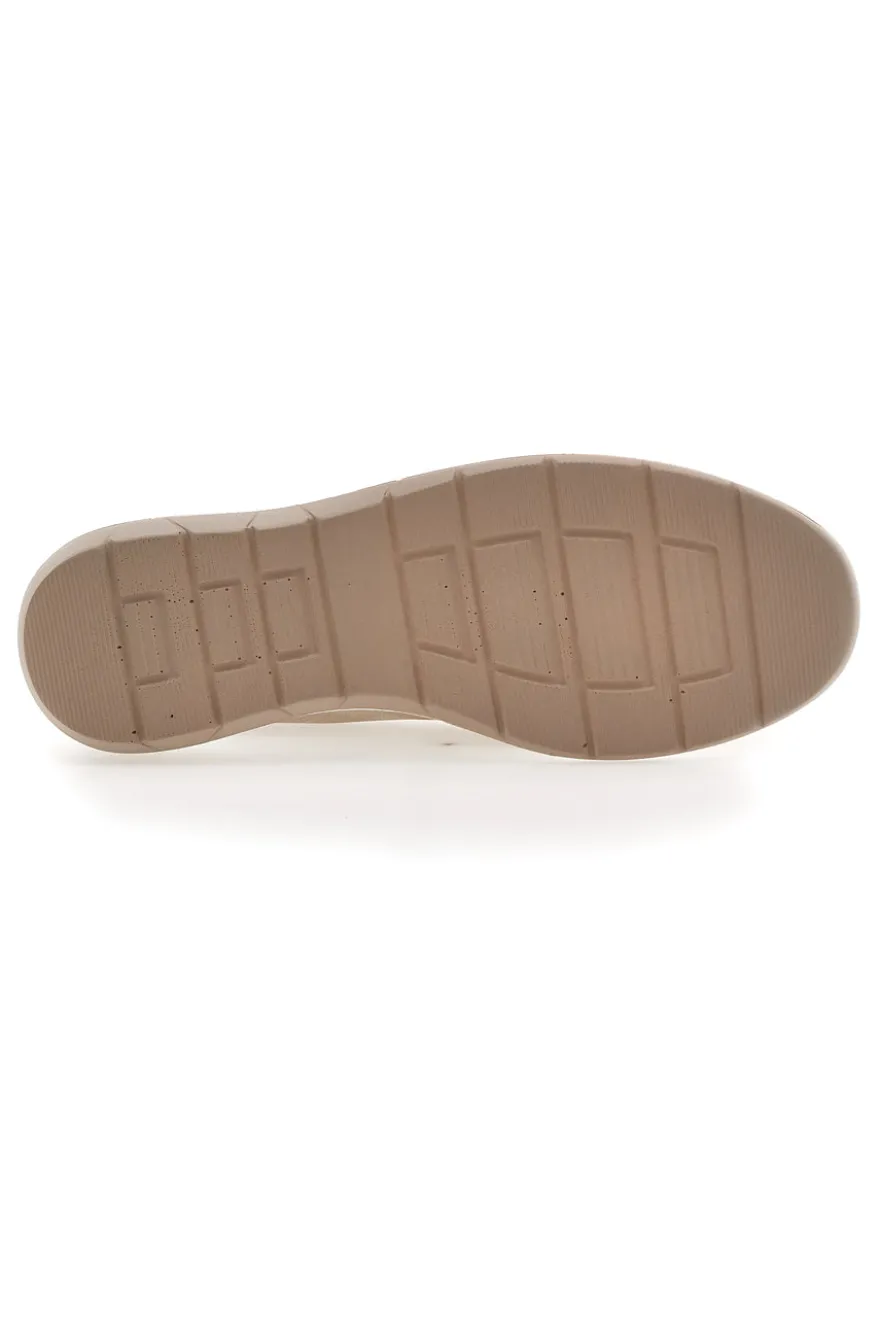 Mocassini Beige con Fibbia Dorata ENERGY E800