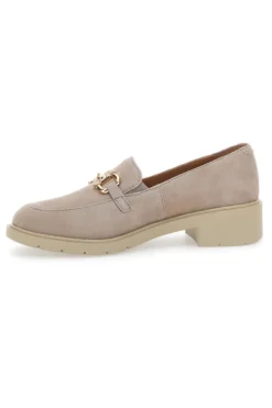 Mocassini Beige con Morsetto Dorato Mio Tempo 21216