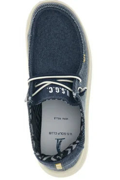 Mocassini blu con lacci U.s. golf club S2694US4636