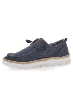 Mocassini Blu con Rafia e Lacci Elastici MAX DILLAN WALLY BIG CVS