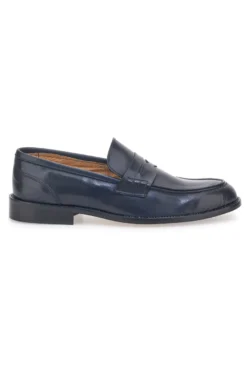 Mocassini Blu in Vera Pelle Pittarello 77109