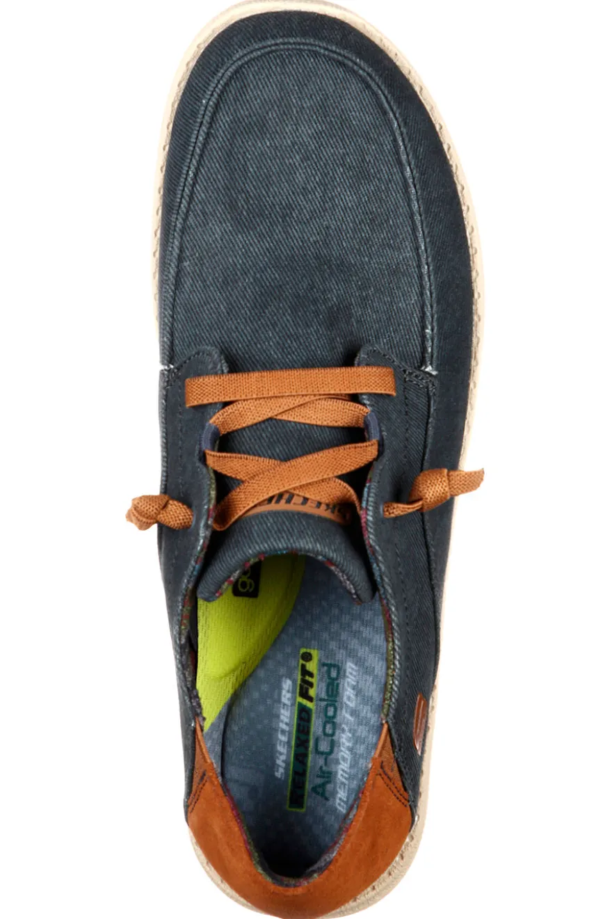 Mocassini blu Relaxed Fit con Memory Foam Skechers Melson Planon