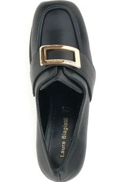 Mocassini con Tacco Laura Biagiotti 8228 Nero