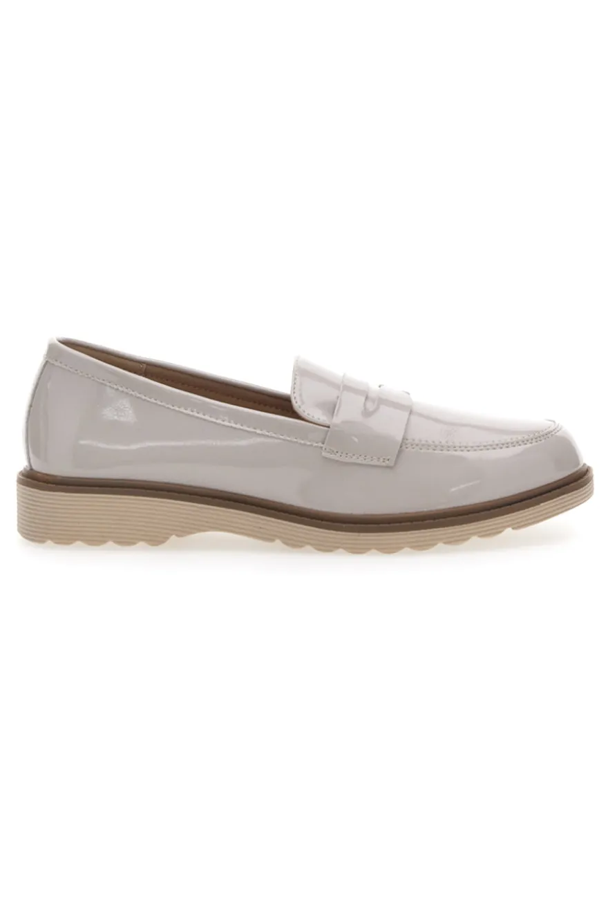 Mocassini In Vernice Beige Le Havre Paris 526820