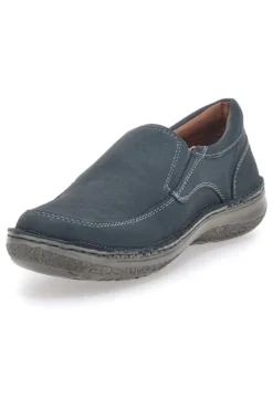Mocassini Jeans in Pelle Nbuk Cuciti a Mano JOHES LAND 2779
