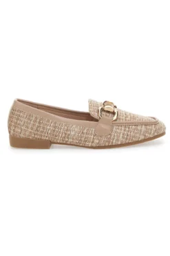 Mocassini Khaki Con Morsetto Dorato Top First Lady 462