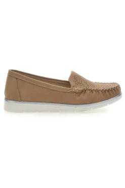 Mocassini Khaki Con Tomaia Traforata Plocadi 04
