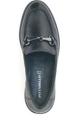 Mocassini neri con morsetto e memory foam Pittarello 15562