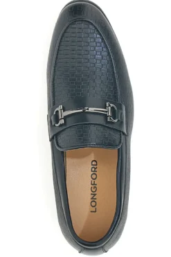 Mocassini neri con morsetto Longford 2Y08513