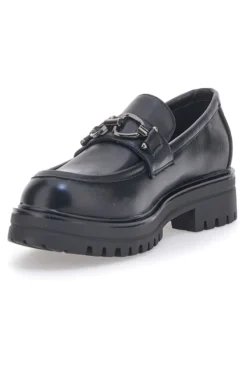 Mocassini Neri Con Platform Cafe' Cost 695151