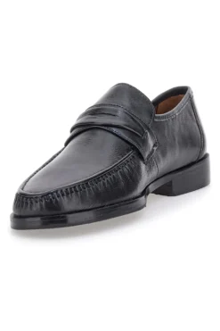 Mocassini Neri In Vera Pelle Claremorris 567