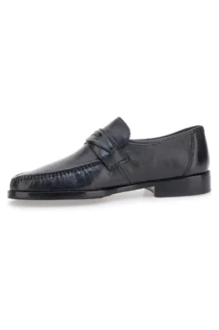 Mocassini Neri In Vera Pelle Claremorris 567