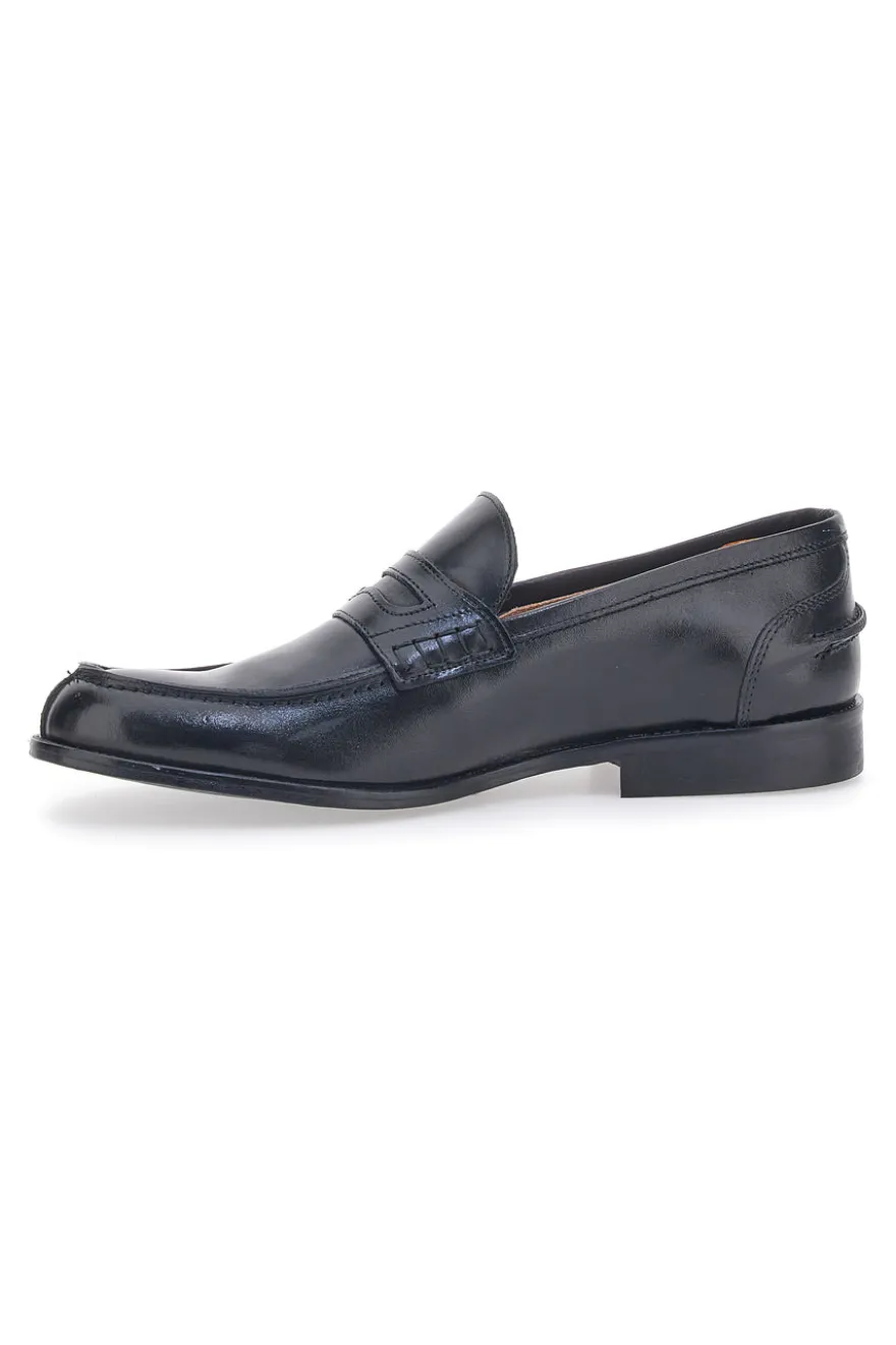 Mocassini Neri In Vera Pelle Made in Italy Pittarello 401