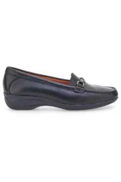 Mocassini neri in vera pelle made in Italy Pittarello Focus 8135