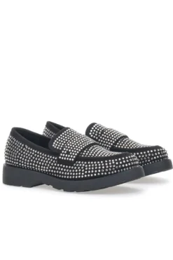 Mocassini Pittarello Glam 1102 Nero Strass