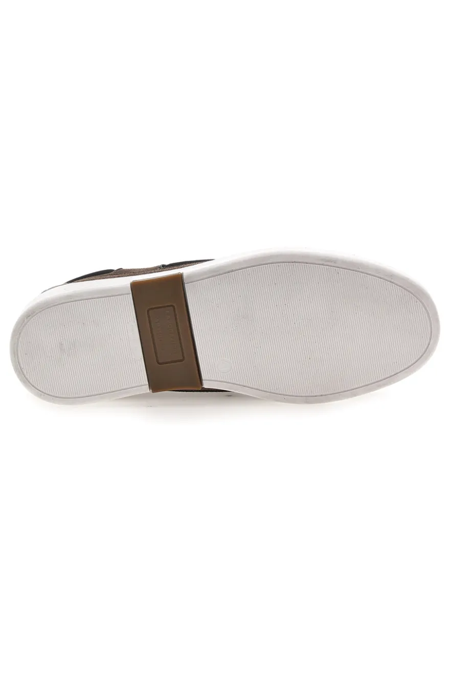 Mocassini Stile Barca Taupe con Tomaia in Pelle Made in Italy CLAREMORRIS 2011