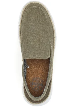 Mocassini taupe in tessuto con tallone a contrasto Max dillan MXM518A66