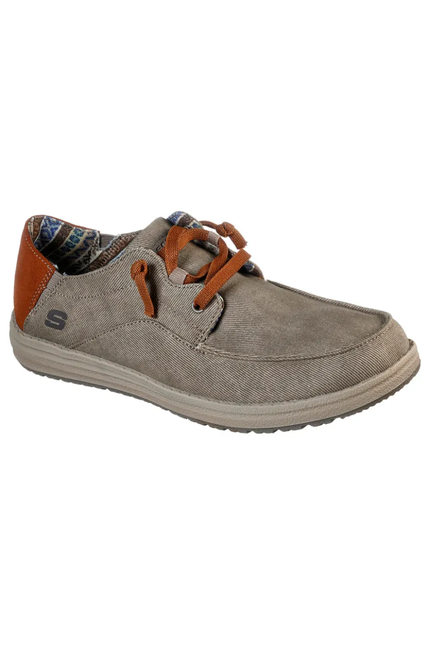 Mocassini taupe Relaxed Fit con Memory Foam Skechers Melson Planon
