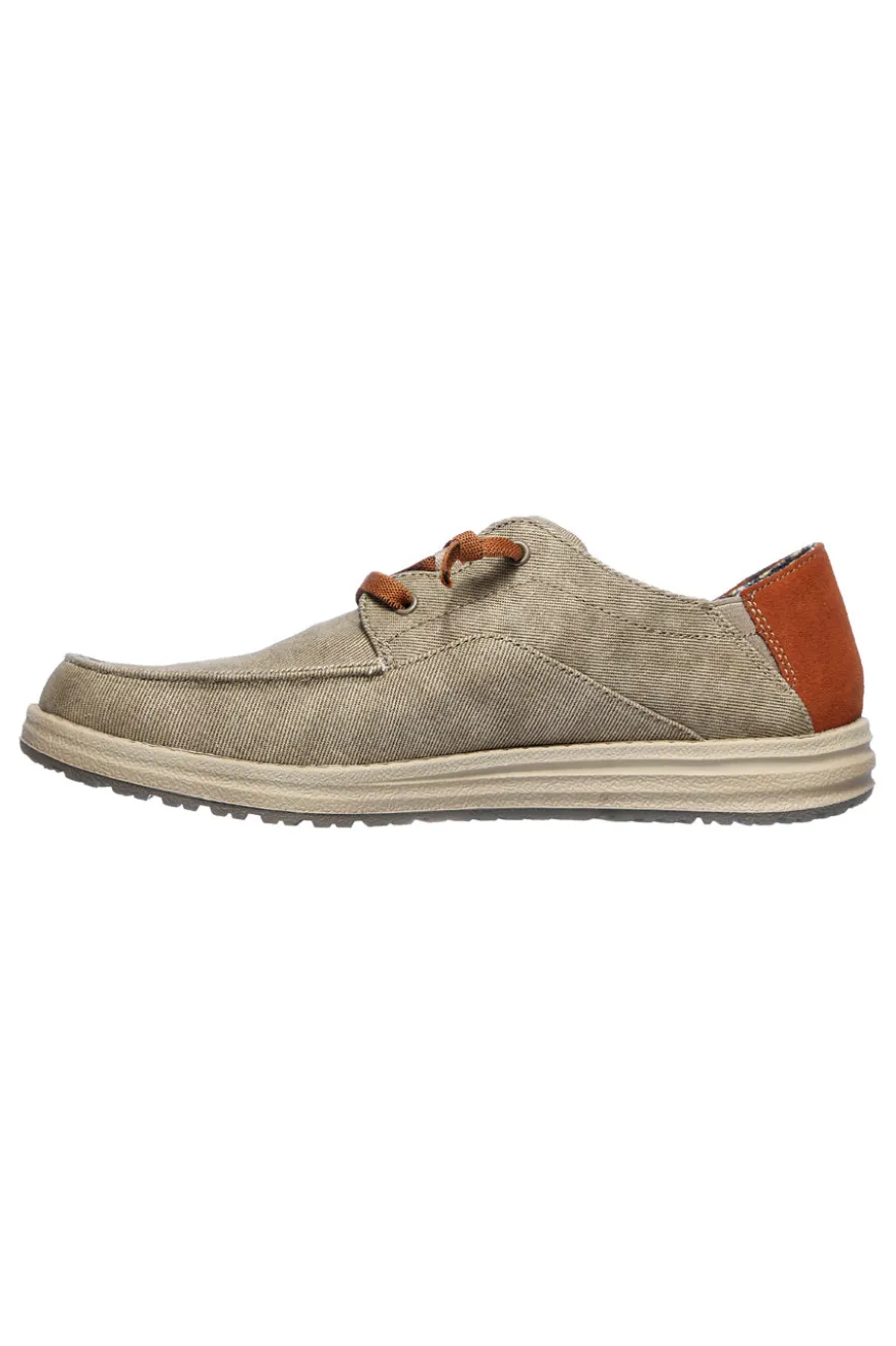 Mocassini taupe Relaxed Fit con Memory Foam Skechers Melson Planon