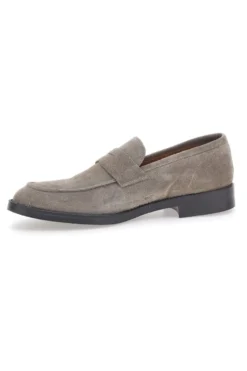 Mocassini Tortora in Pelle Suede Made in Italy PITTARELLO 0730