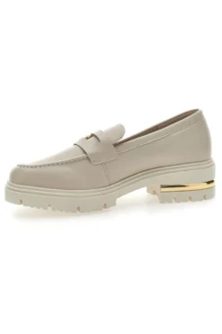 Mocassino Beige e Dettagli Oro Energy 1303