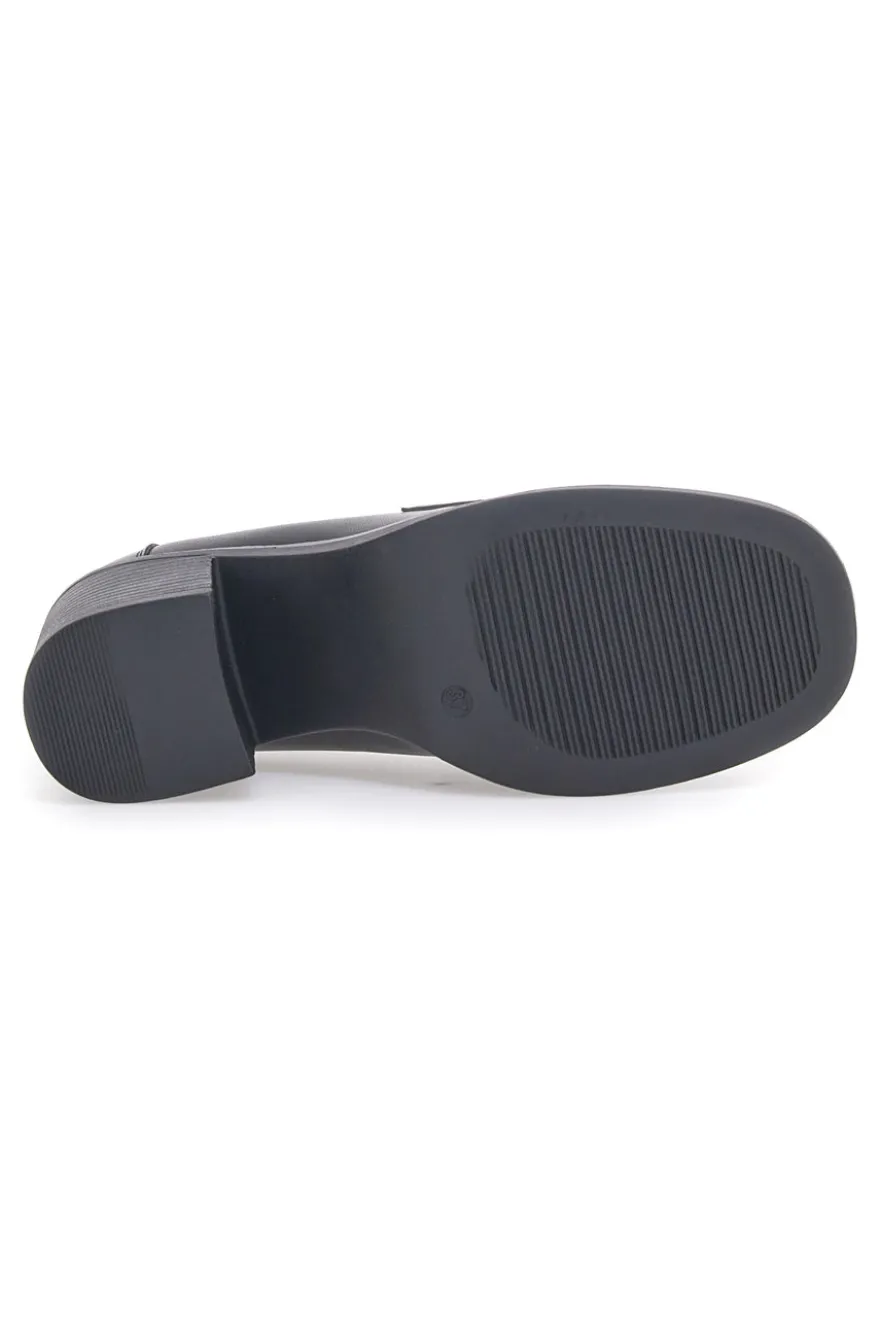 Mocassino con Tacco Nero Energy 170