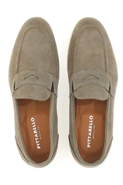 Mocassino in Pelle Scamosciata Beige PITTARELLO 1131