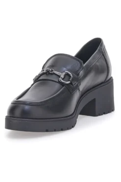 Mocassino in Vera Pelle Nera Pittarello Glam 85105
