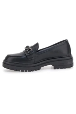 Mocassino Nero con Catena CAFE' COST 9Y7298