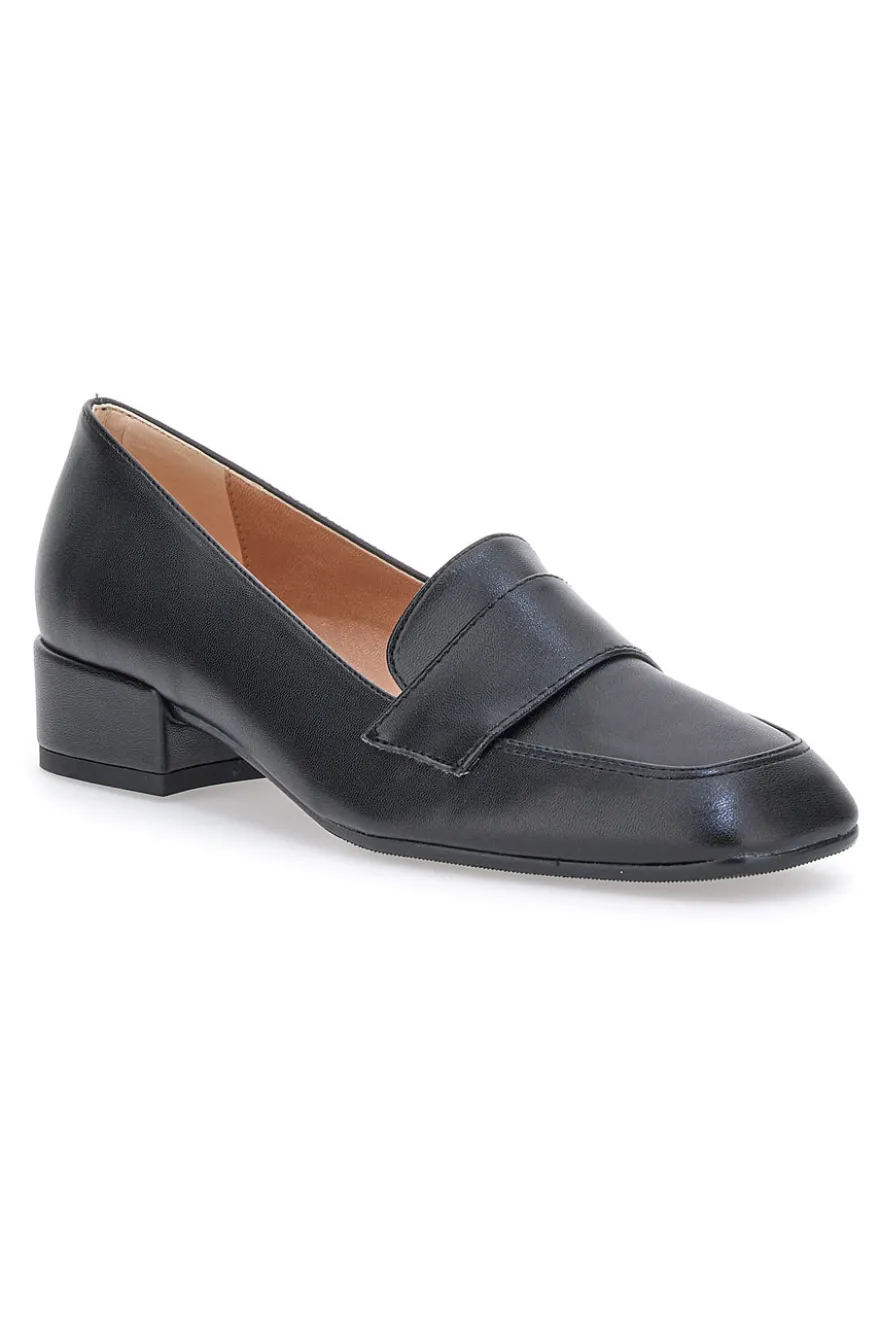 Mocassino Nero con Tacco Pittarello Glam 2010