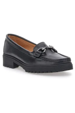 Mocassino nero in vera pelle PITTARELLO FOCUS 8300
