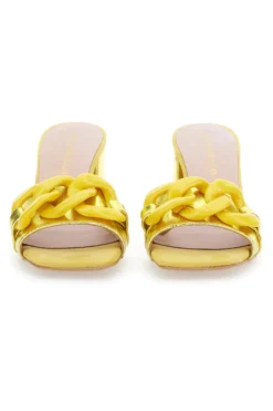 Mules Chic Pittarello 0148 Giallo Metallizzato