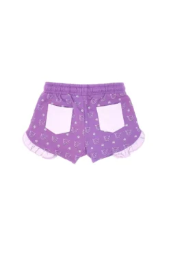 Pantaloncini Viola In Cotone Pitt Kids PT-K-SH-7027
