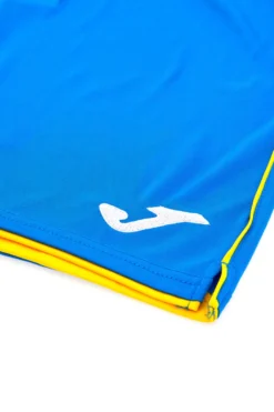 Pantaloncino Azzurro con Bordo Giallo da Calcio JOMA LIGA