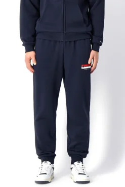 Pantalone Sportivo felpato blue CHAMPION RIB CUFF PANTS