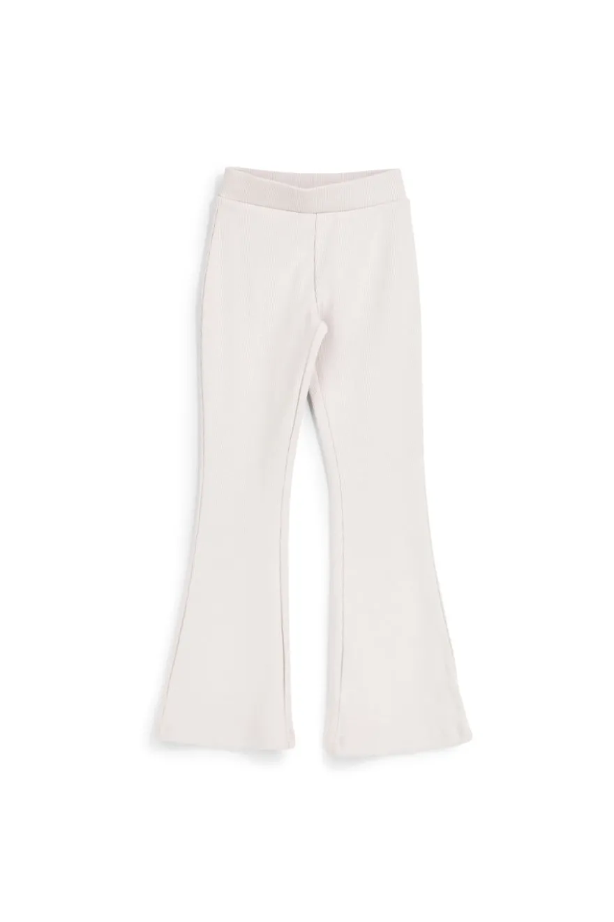 Pantaloni beige a costine a zampa Pitt kids PT-G-P-9056