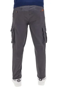 Pantaloni cargo grigi regular fit con tasconi No limits MAPW001W24