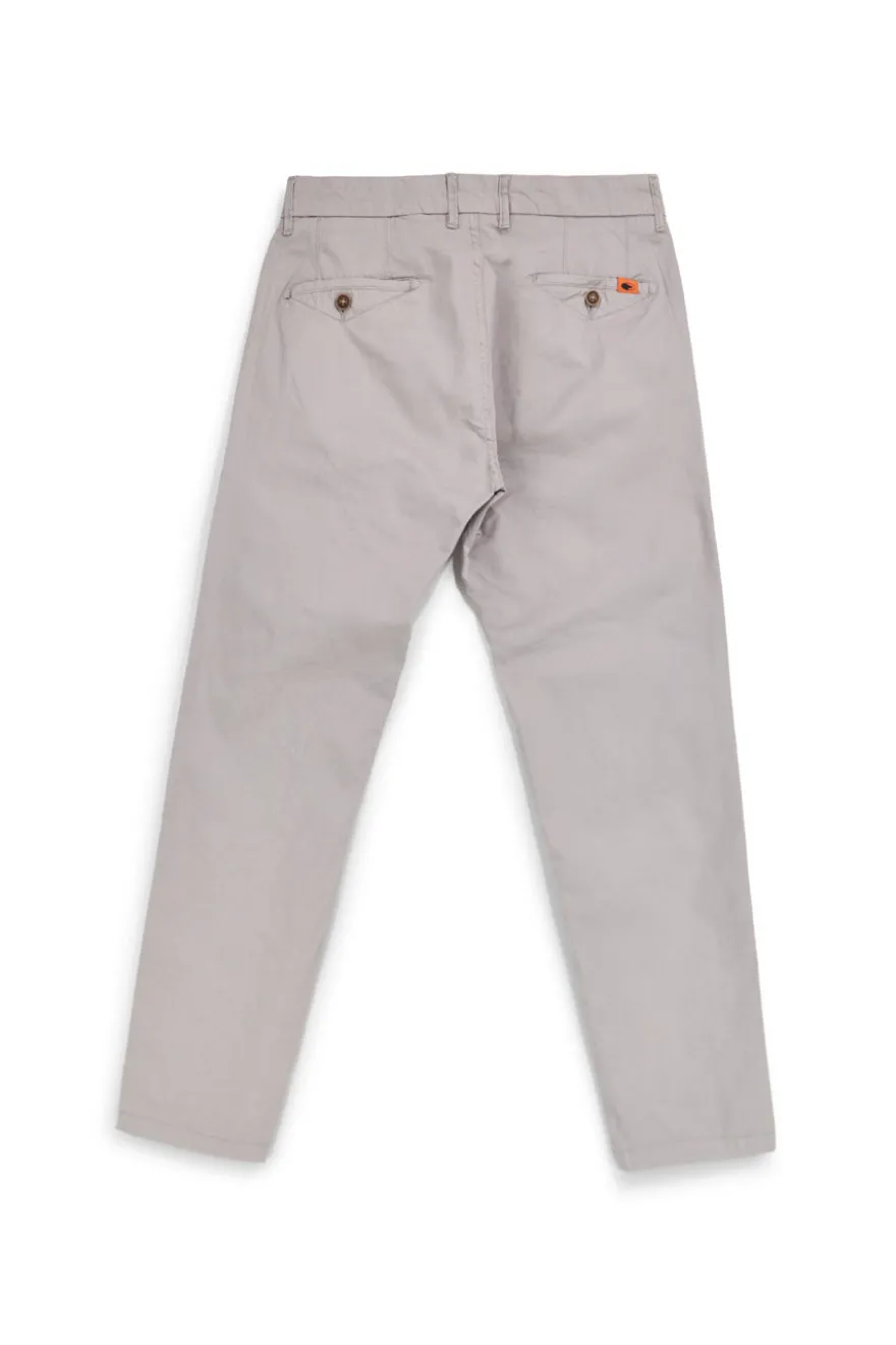 Pantaloni grigio chiaro in cotone No limits MAPW003S24