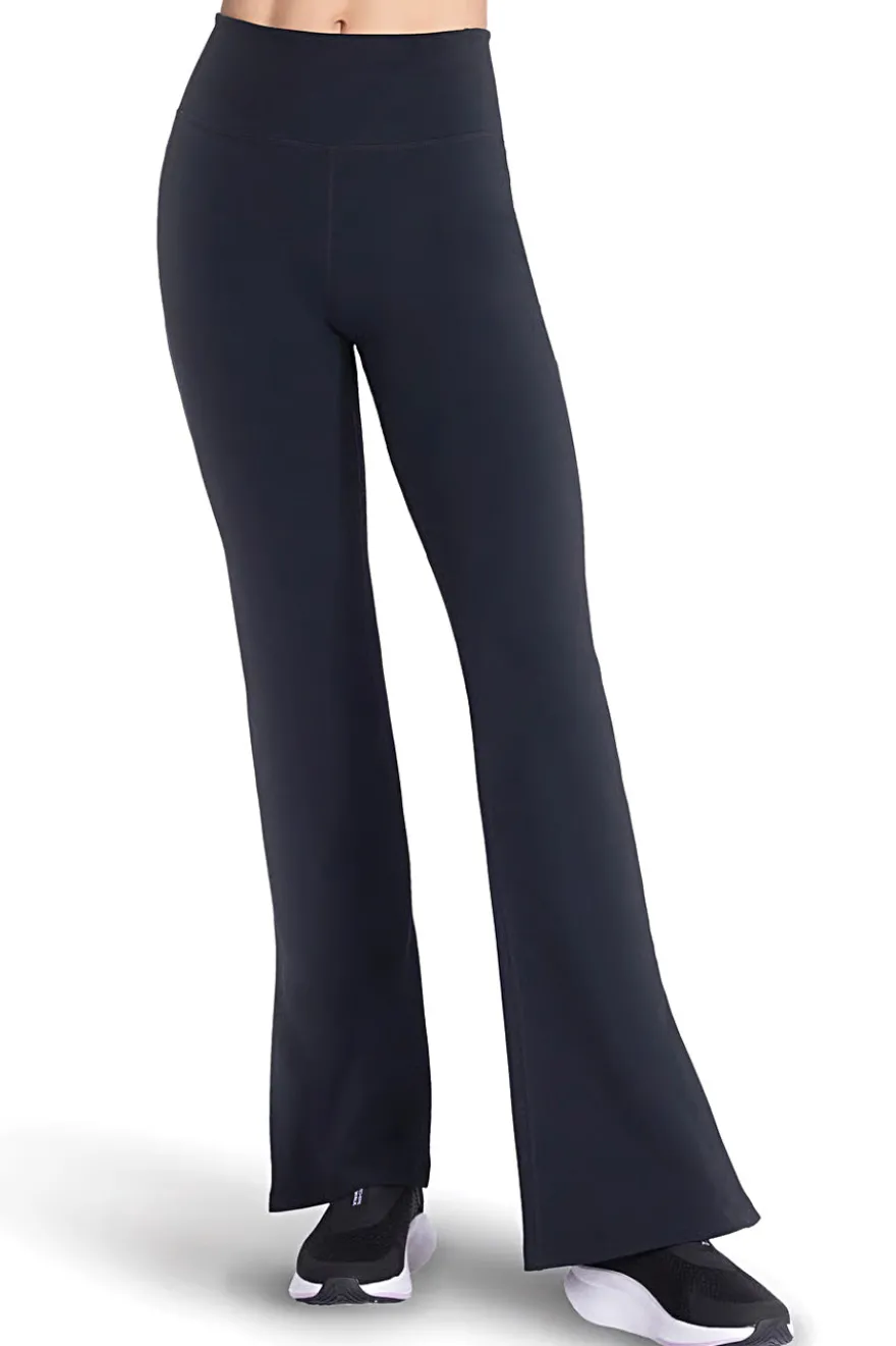 Pantaloni neri a zampa in tessuto GO FLEX™ Skechers PT216