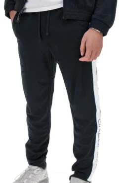 Pantaloni Neri Con Fasce Laterali Bianche SKECHERS Premier Track Pant