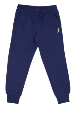 Pantaloni Tuta Blu con Logo Giallo Pitt Kids PT-B-FP-05030